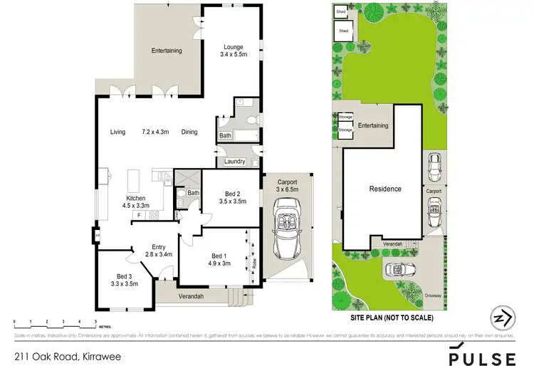 Floorplan of Homely house listing, 211 Oak Road, Kirrawee NSW 2232