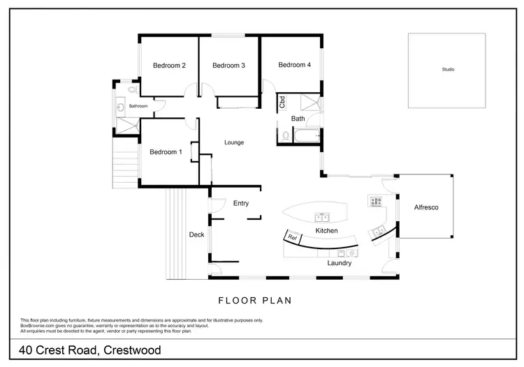 Floorplan of Homely house listing, 40 Crest Road, Crestwood NSW 2620