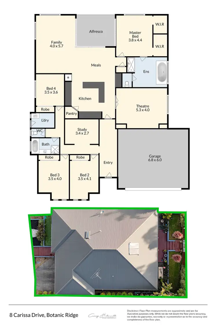 Floorplan of Homely house listing, 8 Carissa Drive, Botanic Ridge VIC 3977