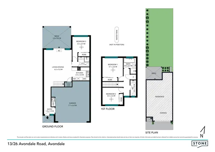 Floorplan of Homely townhouse listing, 13/26 Avondale Road, Avondale NSW 2530