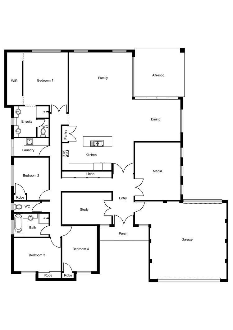 Floorplan of Homely house listing, 18 Thetis Link, Dalyellup WA 6230