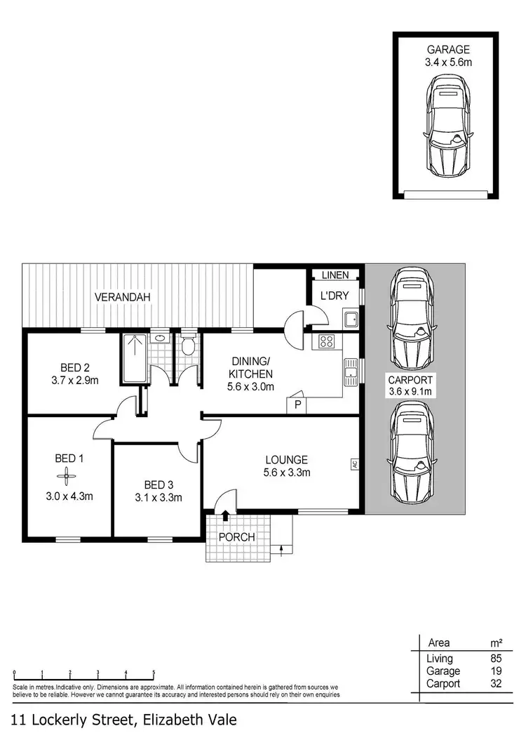 Floorplan of Homely house listing, 11 Lockerly Street, Elizabeth Vale SA 5112