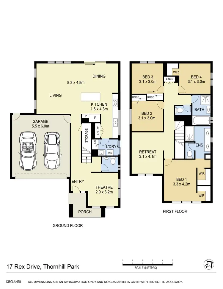 Floorplan of Homely house listing, 17 Rex Drive, Thornhill Park VIC 3335