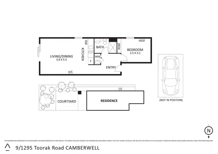 Floorplan of Homely apartment listing, 9/1295 Toorak Road, Camberwell VIC 3124