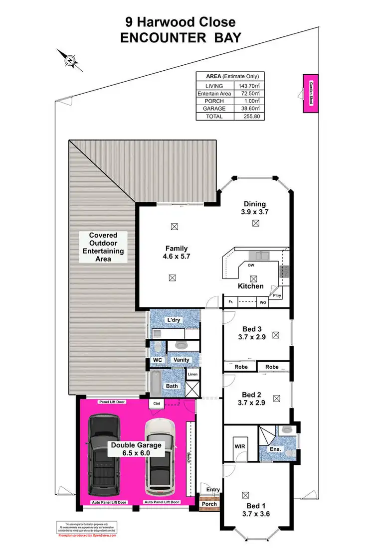 Floorplan of Homely house listing, 9 Harwood Close, Encounter Bay SA 5211