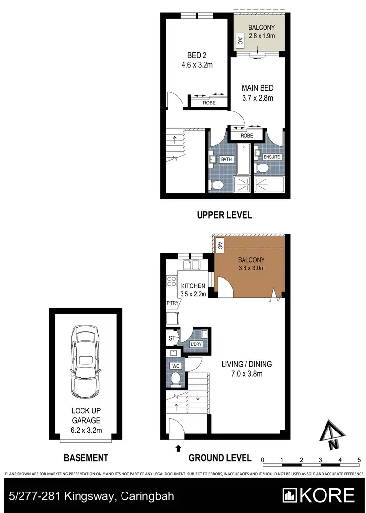 Floorplan of Homely apartment listing, 5/277-281 Kingsway, Caringbah NSW 2229