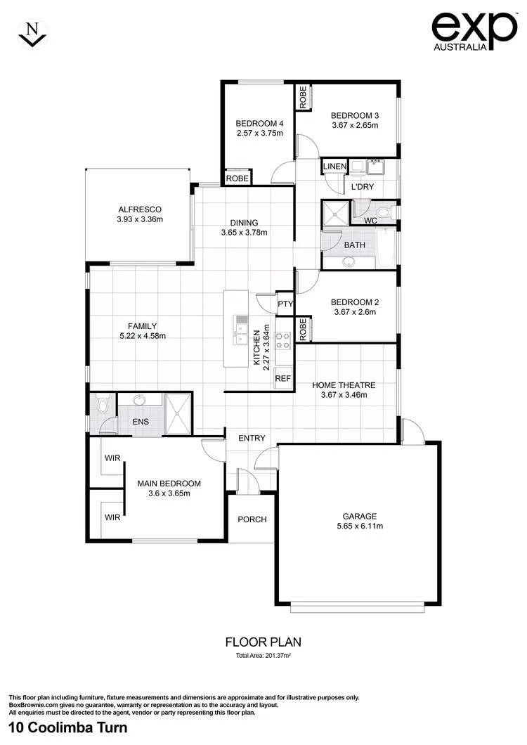 Floorplan of Homely house listing, 10 Coolimba Turn, Baldivis WA 6171