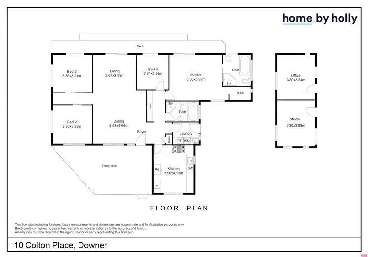 Floorplan of Homely house listing, 10 Colton Place, Downer ACT 2602