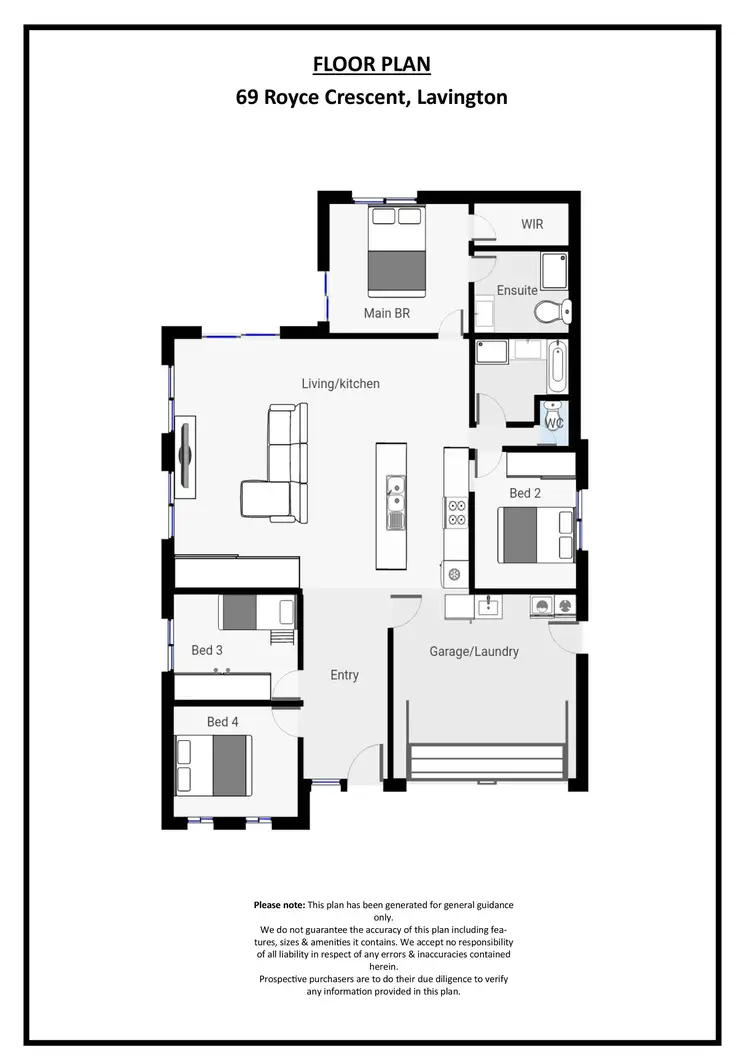 Floorplan of Homely house listing, 69 Royce Crescent, Lavington NSW 2641