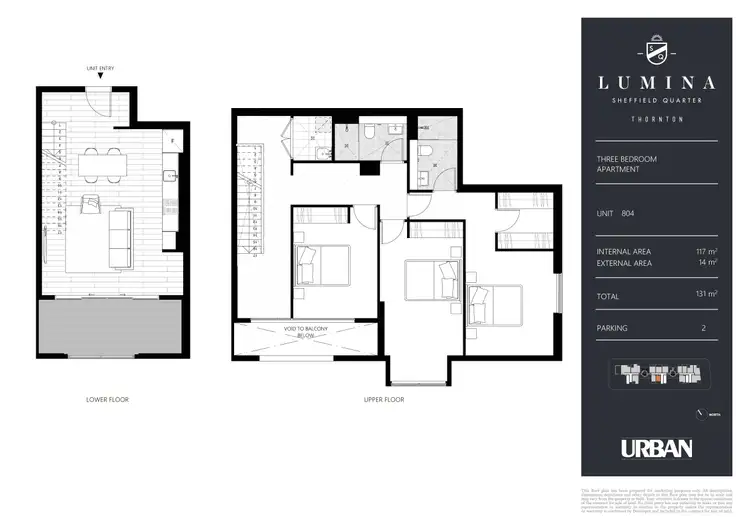 Floorplan of Homely apartment listing, 804/26B Lord Sheffield Circuit, Penrith NSW 2750