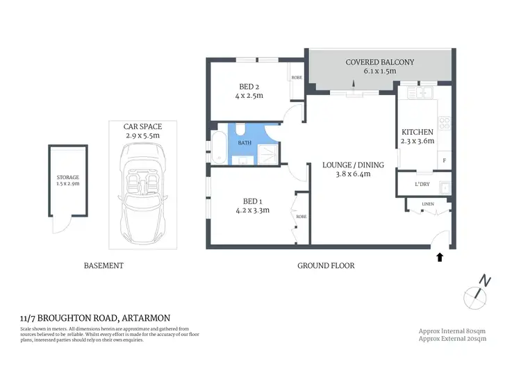 Floorplan of Homely apartment listing, 11/7 Broughton Road, Artarmon NSW 2064