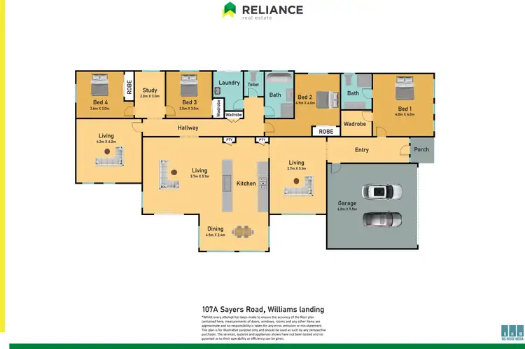 Floorplan of Homely house listing, 107a Sayers Road, Williams Landing VIC 3027