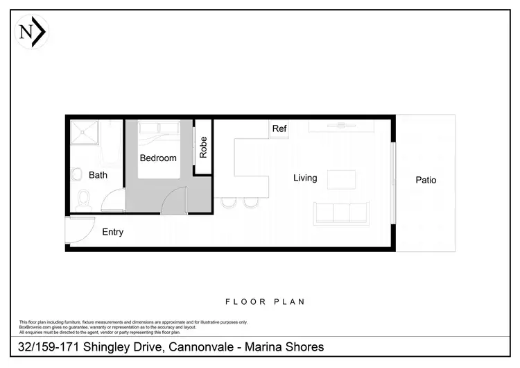 Floorplan of Homely unit listing, 132/159-171 Shingley Drive, Cannonvale QLD 4802