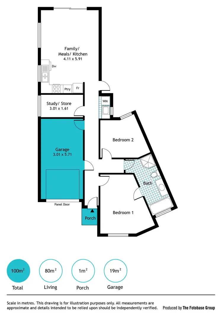 Floorplan of Homely house listing, 1/12 Hyde Place, Christies Beach SA 5165