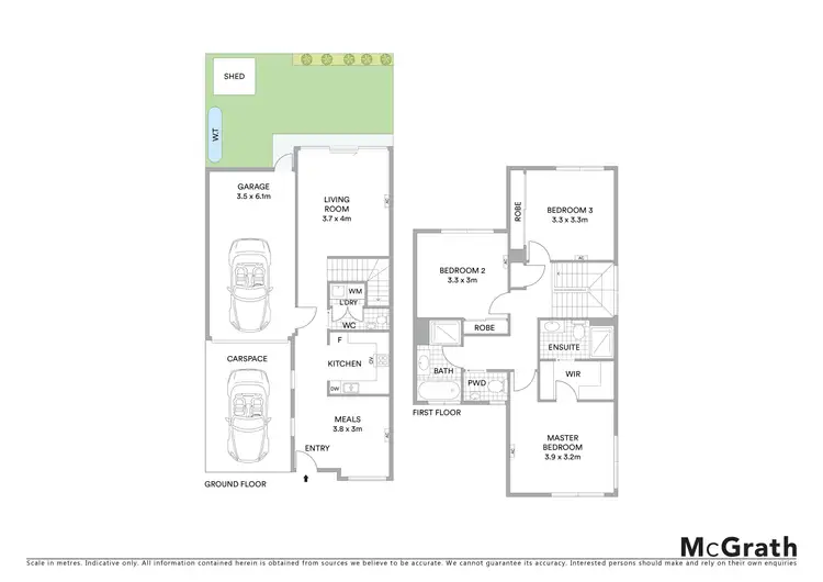 Floorplan of Homely townhouse listing, 3/74 Tyler Street, Reservoir VIC 3073