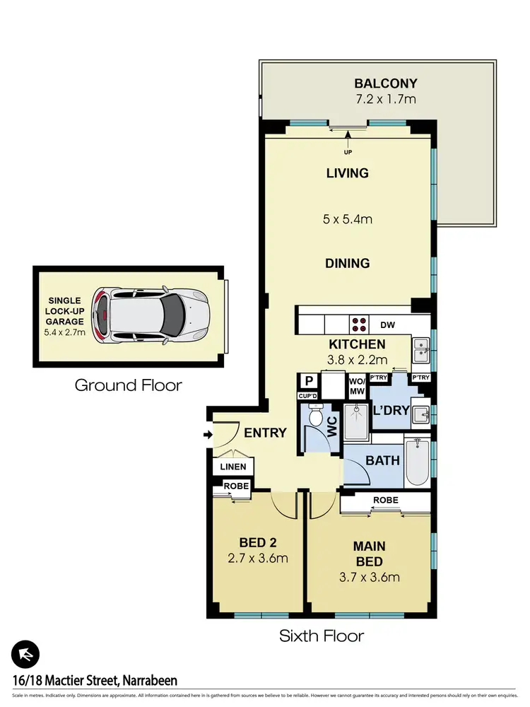 Floorplan of Homely apartment listing, 16/18 Mactier Street, Narrabeen NSW 2101