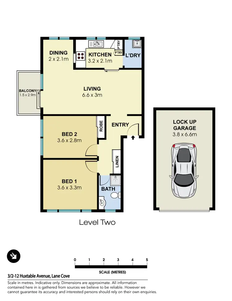 Floorplan of Homely unit listing, 3/2-12 Huxtable Avenue, Lane Cove NSW 2066