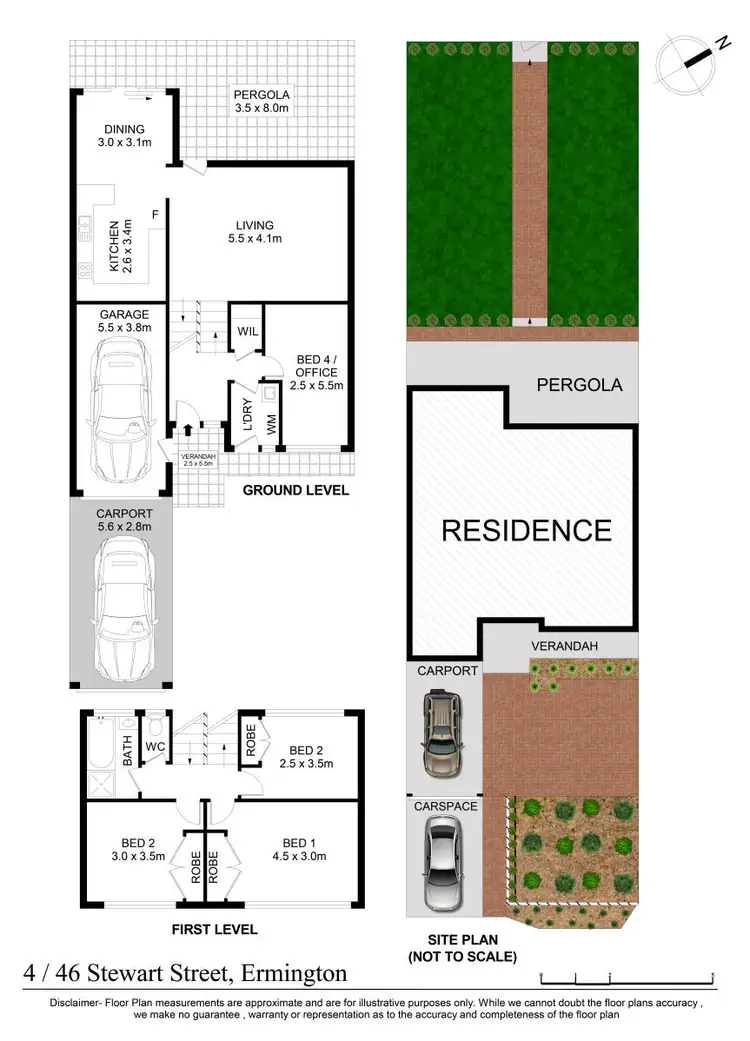 Floorplan of Homely townhouse listing, 4/46 Stewart Street, Ermington NSW 2115