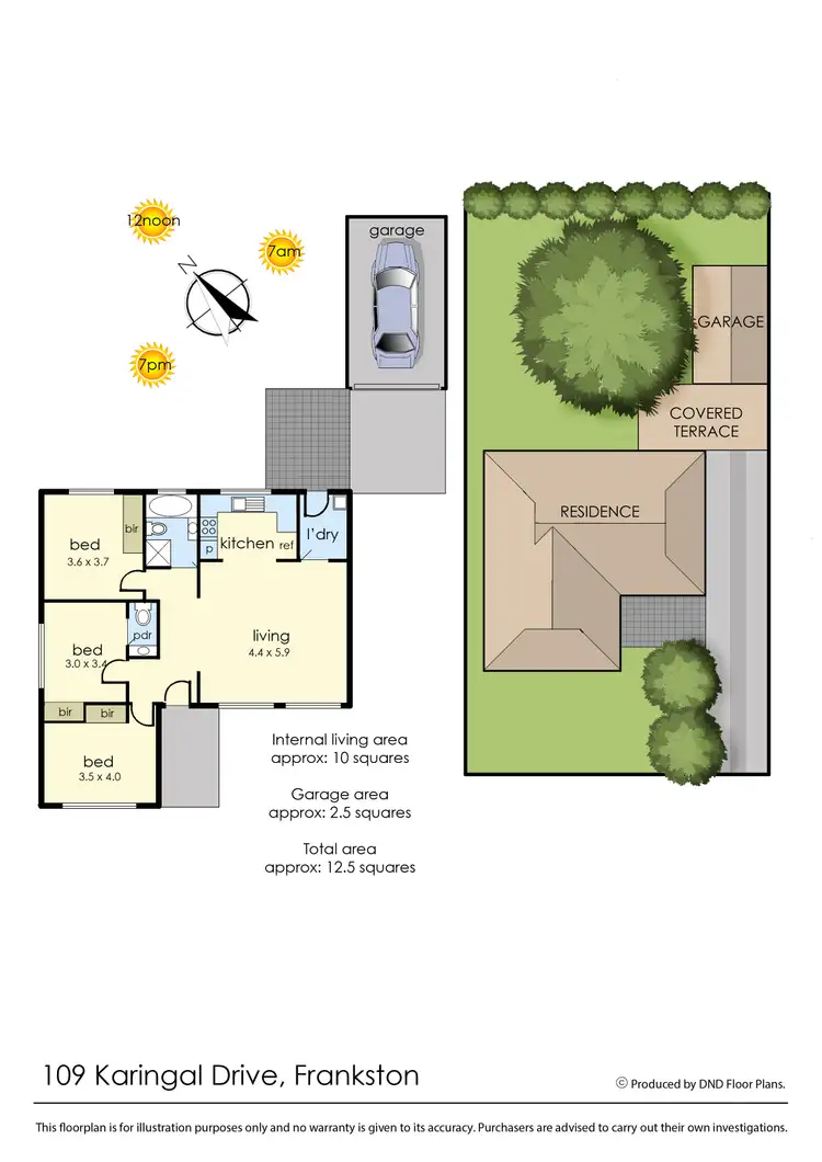 Floorplan of Homely house listing, 109 Karingal Drive, Frankston VIC 3199