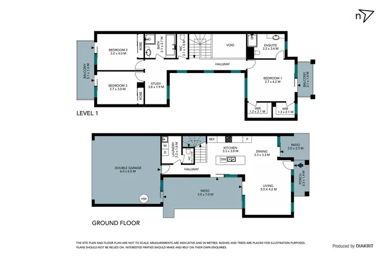 Floorplan of Homely townhouse listing, 10 Helios Walk, Epping VIC 3076