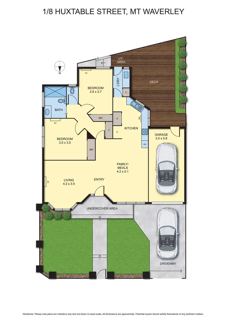 Floorplan of Homely unit listing, 1/8 Huxtable Street, Mount Waverley VIC 3149