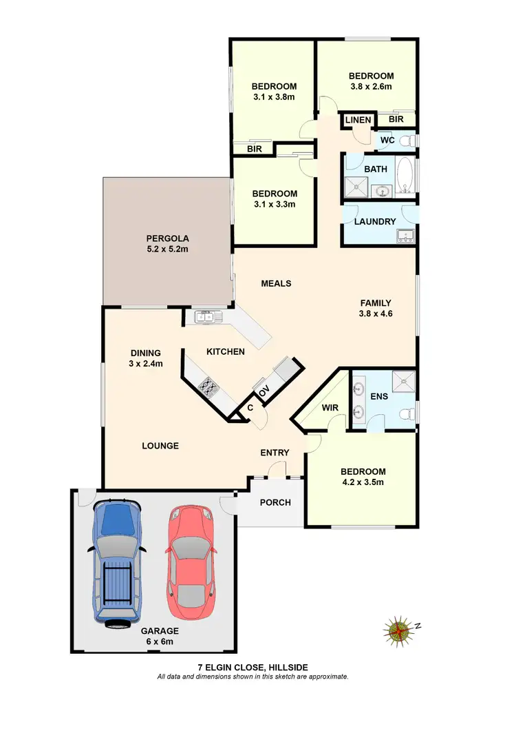 Floorplan of Homely house listing, 7 Elgin Close, Hillside VIC 3037
