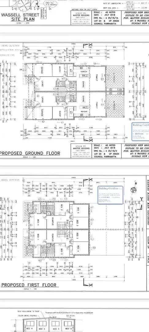 Floorplan of Homely semi-detached listing, 3A Wassell Street, Dundas NSW 2117
