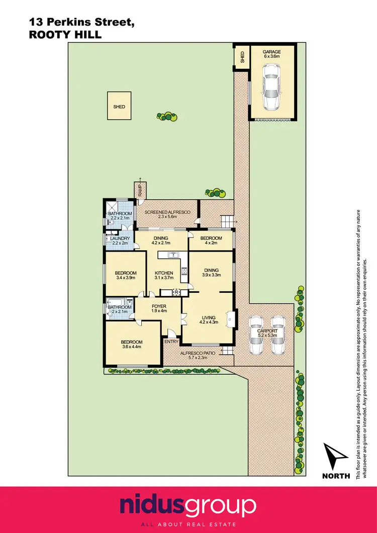 Floorplan of Homely house listing, 13 Perkins Street, Rooty Hill NSW 2766