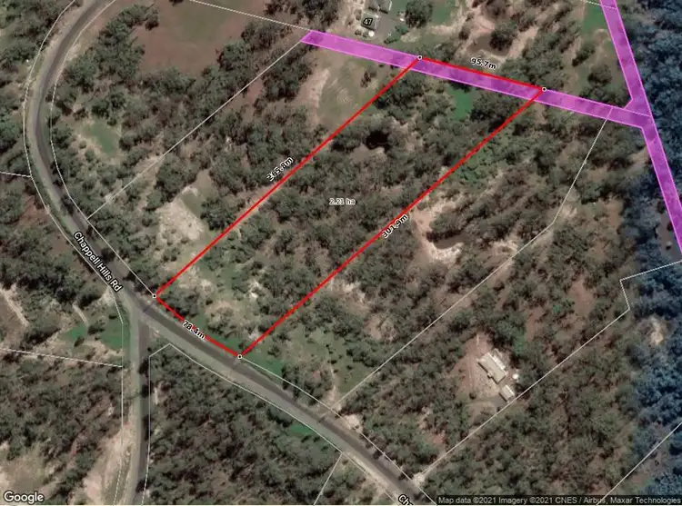 Floorplan of Homely land listing, 89 Chappell Hills Road, South Isis QLD 4660