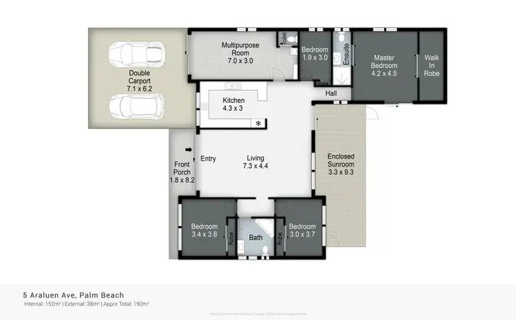 Floorplan of Homely house listing, 5 Araluen Avenue, Palm Beach QLD 4221