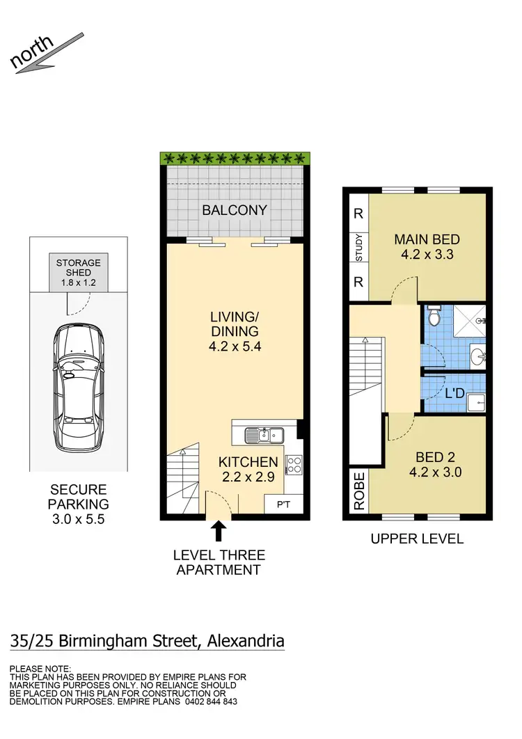 Floorplan of Homely apartment listing, 35/19-25 Birmingham Street, Alexandria NSW 2015