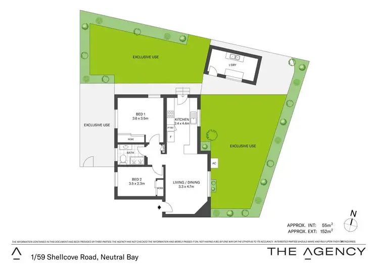 Floorplan of Homely apartment listing, 1/59 Shellcove Road, Neutral Bay NSW 2089