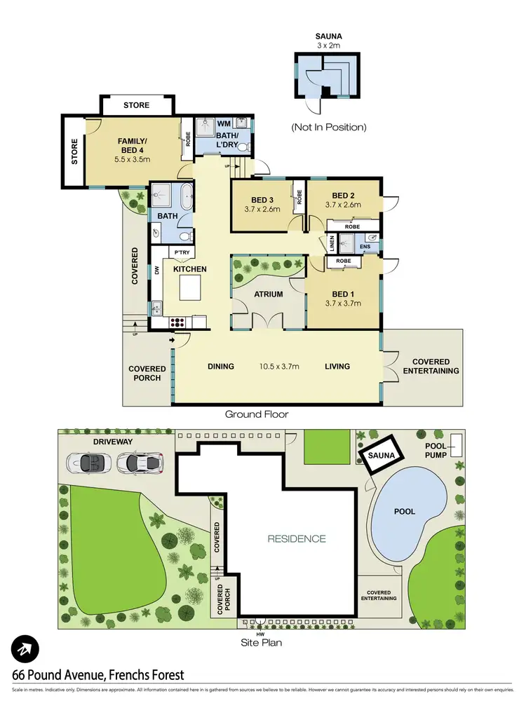 Floorplan of Homely house listing, 66 Pound Avenue, Frenchs Forest NSW 2086