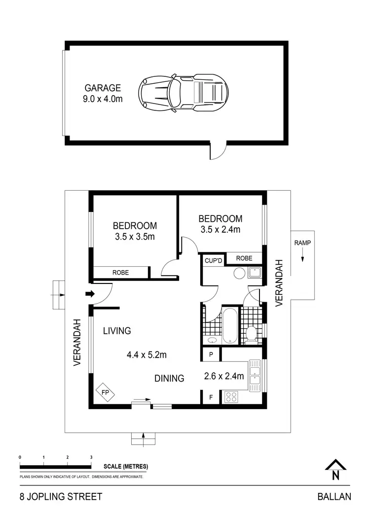 Floorplan of Homely house listing, 8 Jopling Street, Ballan VIC 3342