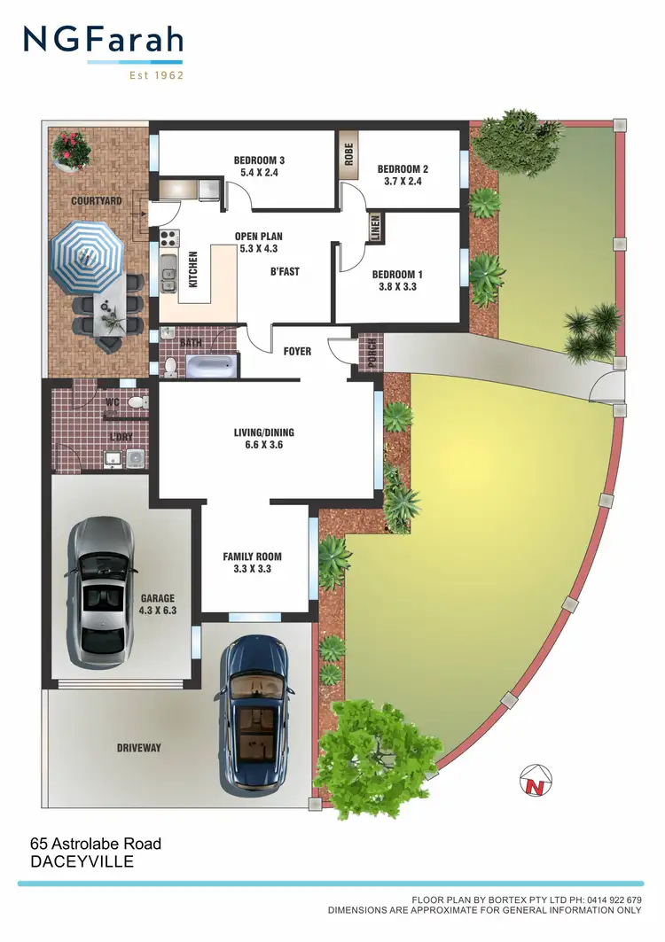 Floorplan of Homely semi-detached listing, 65 Astrolabe Road, Daceyville NSW 2032