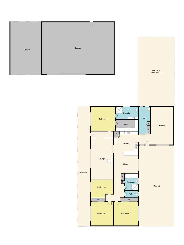 Floorplan of Homely house listing, 21A North Street, Avoca VIC 3467