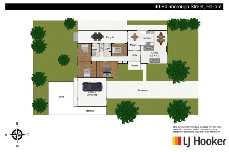 Floorplan of Homely house listing, 40 Edinborough Street, Hallam VIC 3803