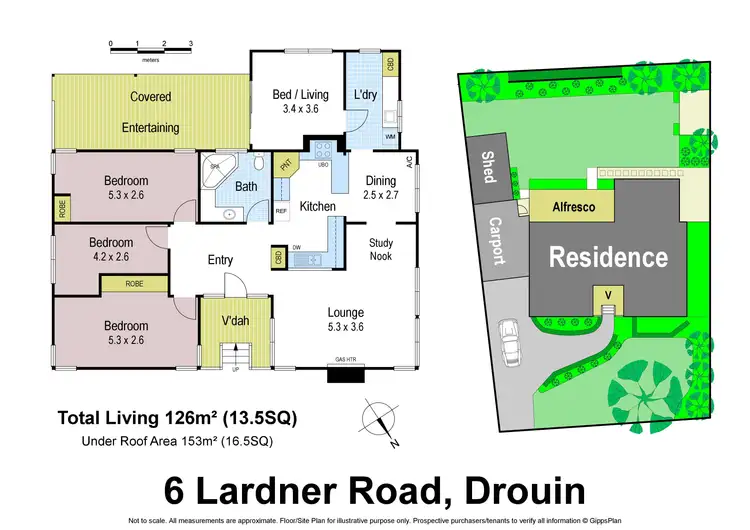 Floorplan of Homely house listing, 6 Lardner Road, Drouin VIC 3818