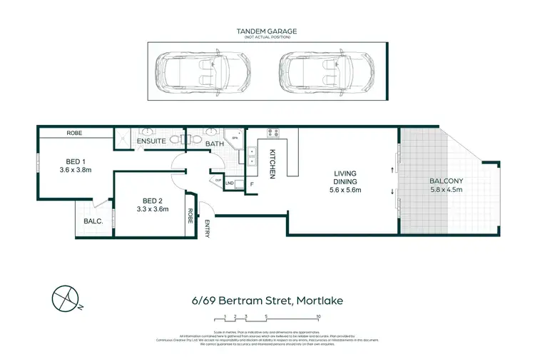 Floorplan of Homely apartment listing, 6/69 Bertram Street, Mortlake NSW 2137