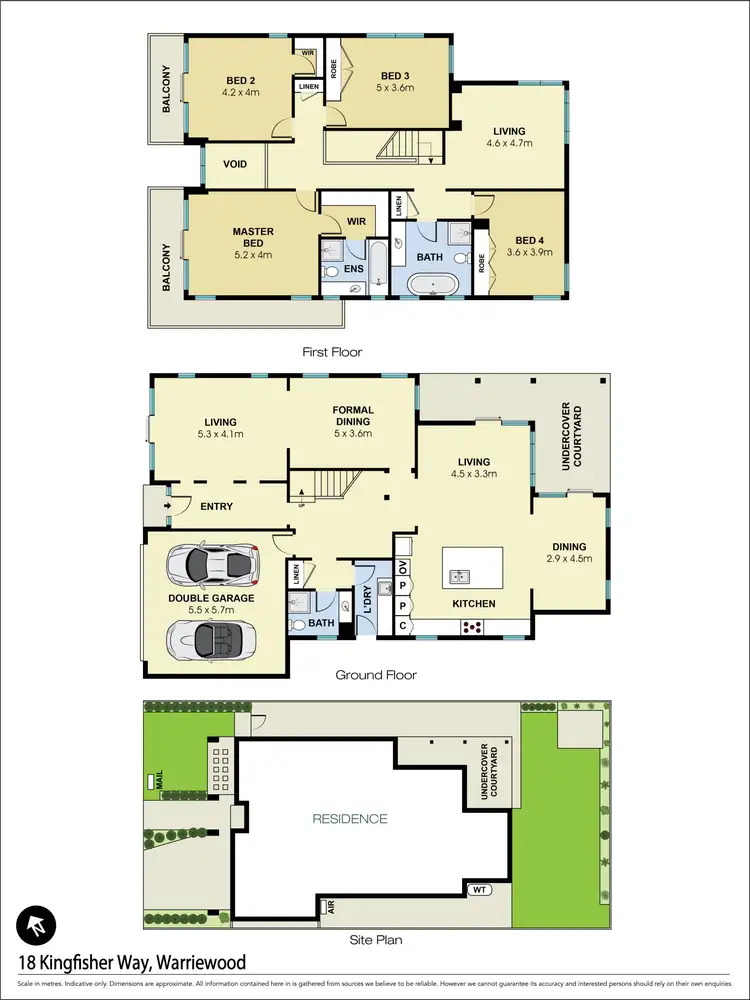 Floorplan of Homely house listing, 18 Kingfisher Way, Warriewood NSW 2102