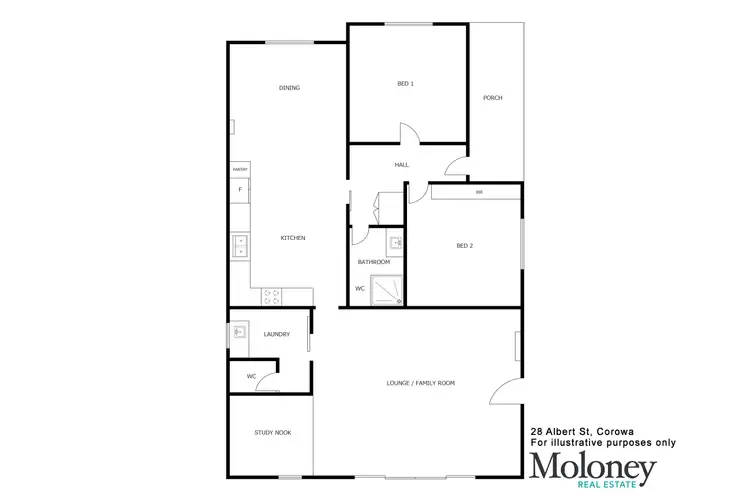 Floorplan of Homely house listing, 28 Albert Street, Corowa NSW 2646