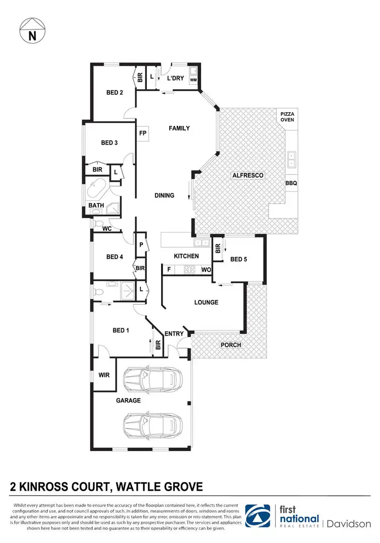 Floorplan of Homely house listing, 2 Kinross Court, Wattle Grove NSW 2173