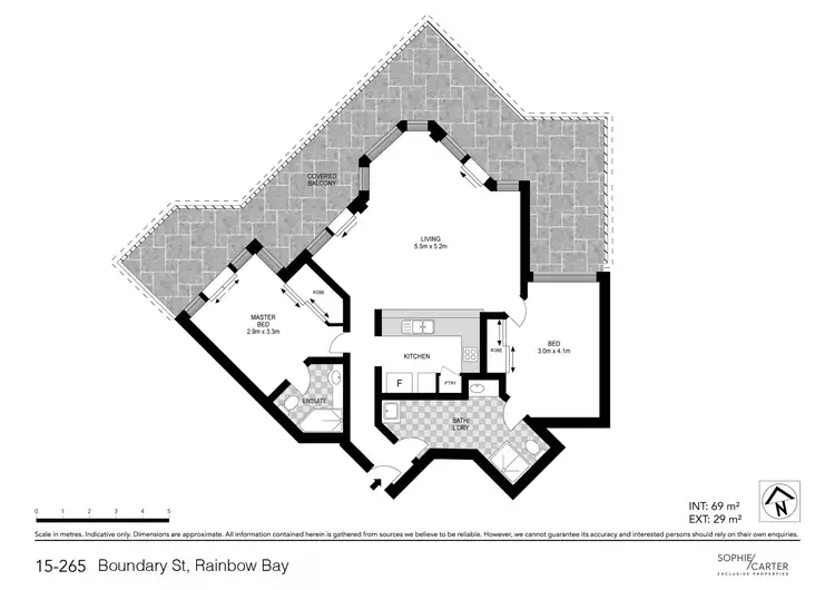 Floorplan of Homely unit listing, 15/265 Boundary Street, Rainbow Bay QLD 4225