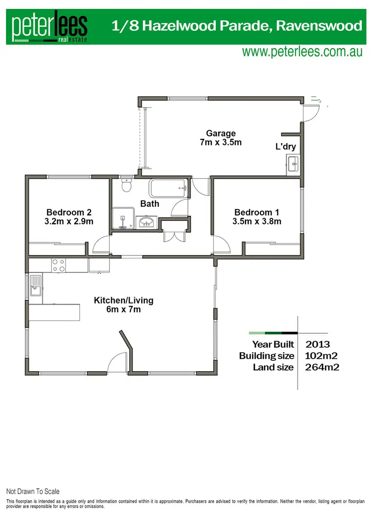 Floorplan of Homely unit listing, 1/8 Hazelwood Parade, Ravenswood TAS 7250