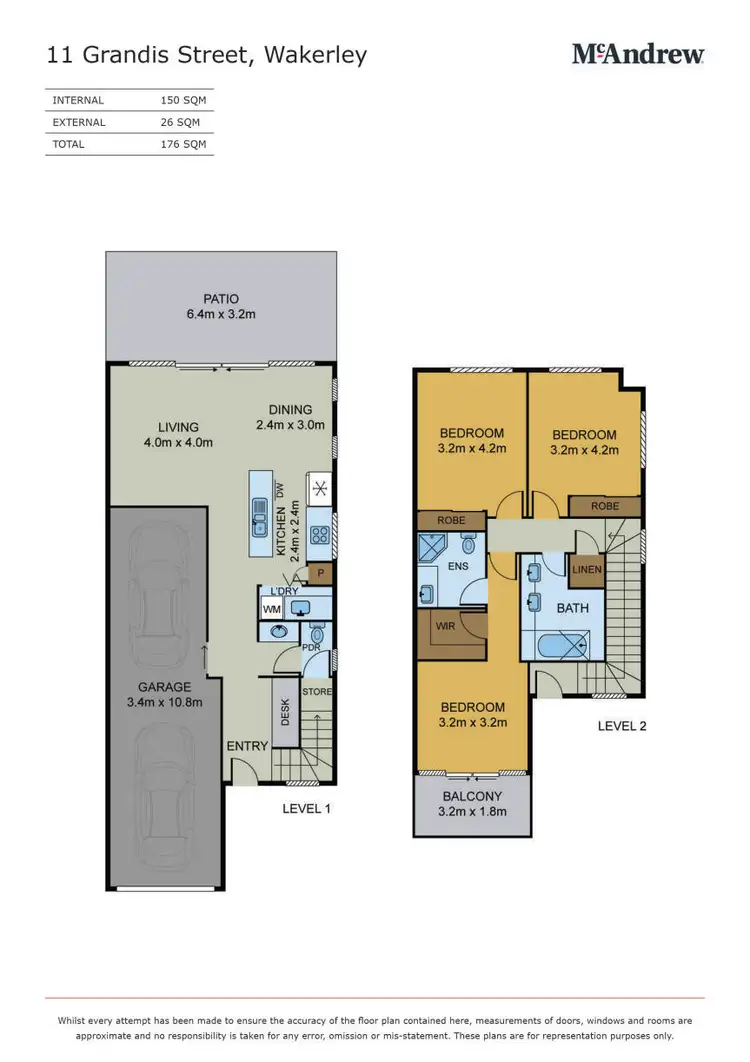 Floorplan of Homely house listing, 11 Grandis Close, Wakerley QLD 4154