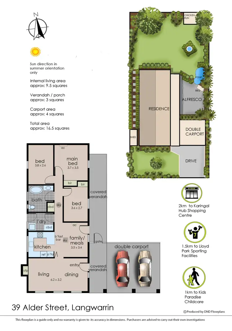 Floorplan of Homely house listing, 39 Alder Street, Langwarrin VIC 3910
