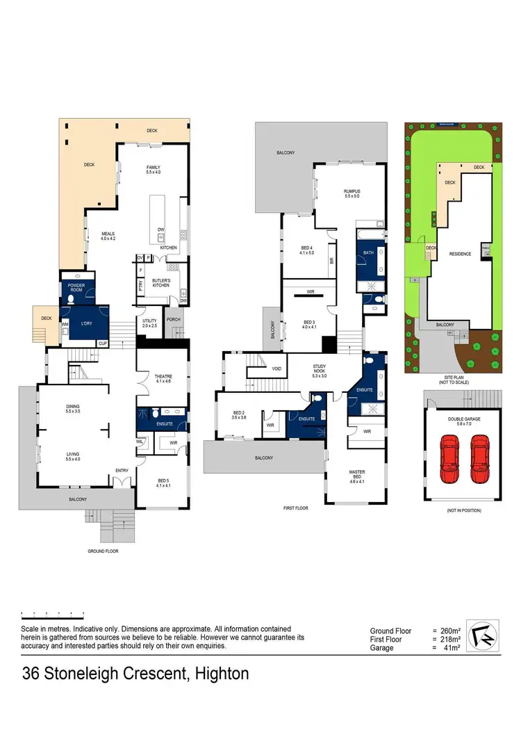 Floorplan of Homely house listing, 36 Stoneleigh Crescent, Highton VIC 3216
