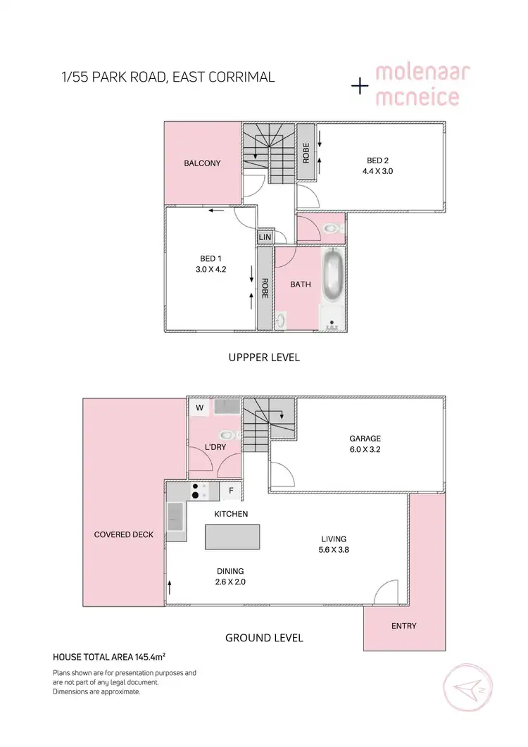 Floorplan of Homely townhouse listing, 1/55 Park Road, East Corrimal NSW 2518