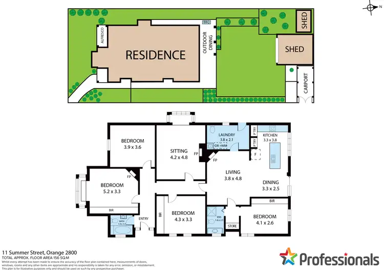 Floorplan of Homely house listing, 11 Summer Street, Orange NSW 2800