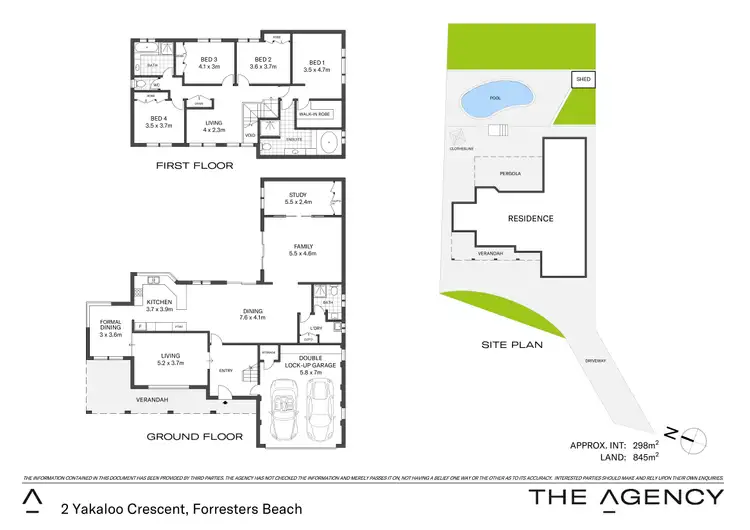 Floorplan of Homely house listing, 2 Yakaloo Crescent, Forresters Beach NSW 2260